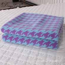 Atacado Custom Soft Confortável Tamanho Grande Throw Chunkyknit Thick Soft Mexican Throw Merino Wool Blanket